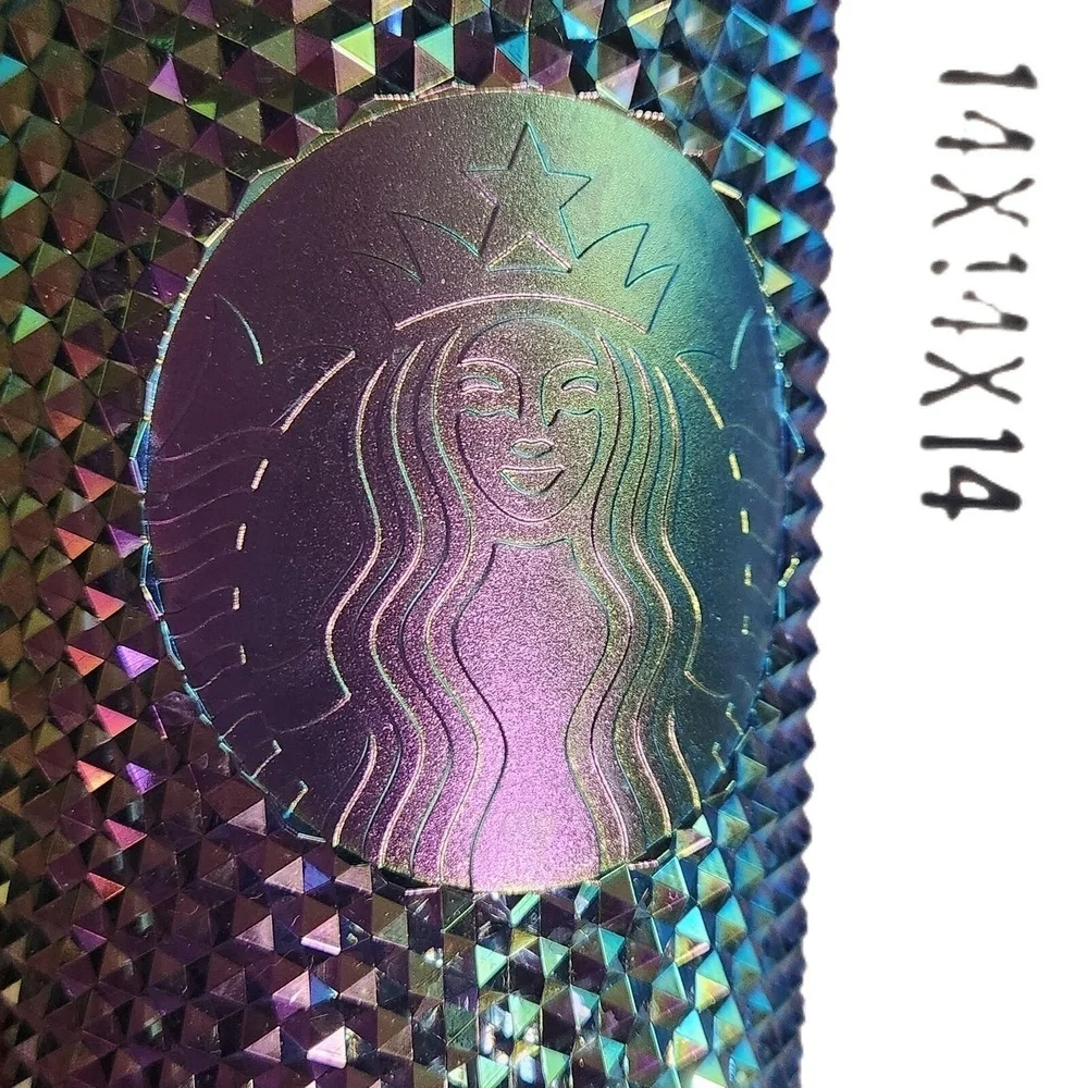 Starbucks Multicolor Iridescent Studded Tumbler 24 oz NWT